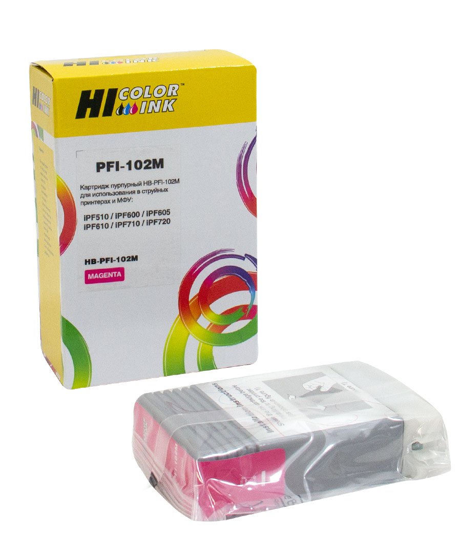 Картридж Hi-Black (HB-PFI-102M) для Canon IPF-510/600/710, M (Hi-Black)