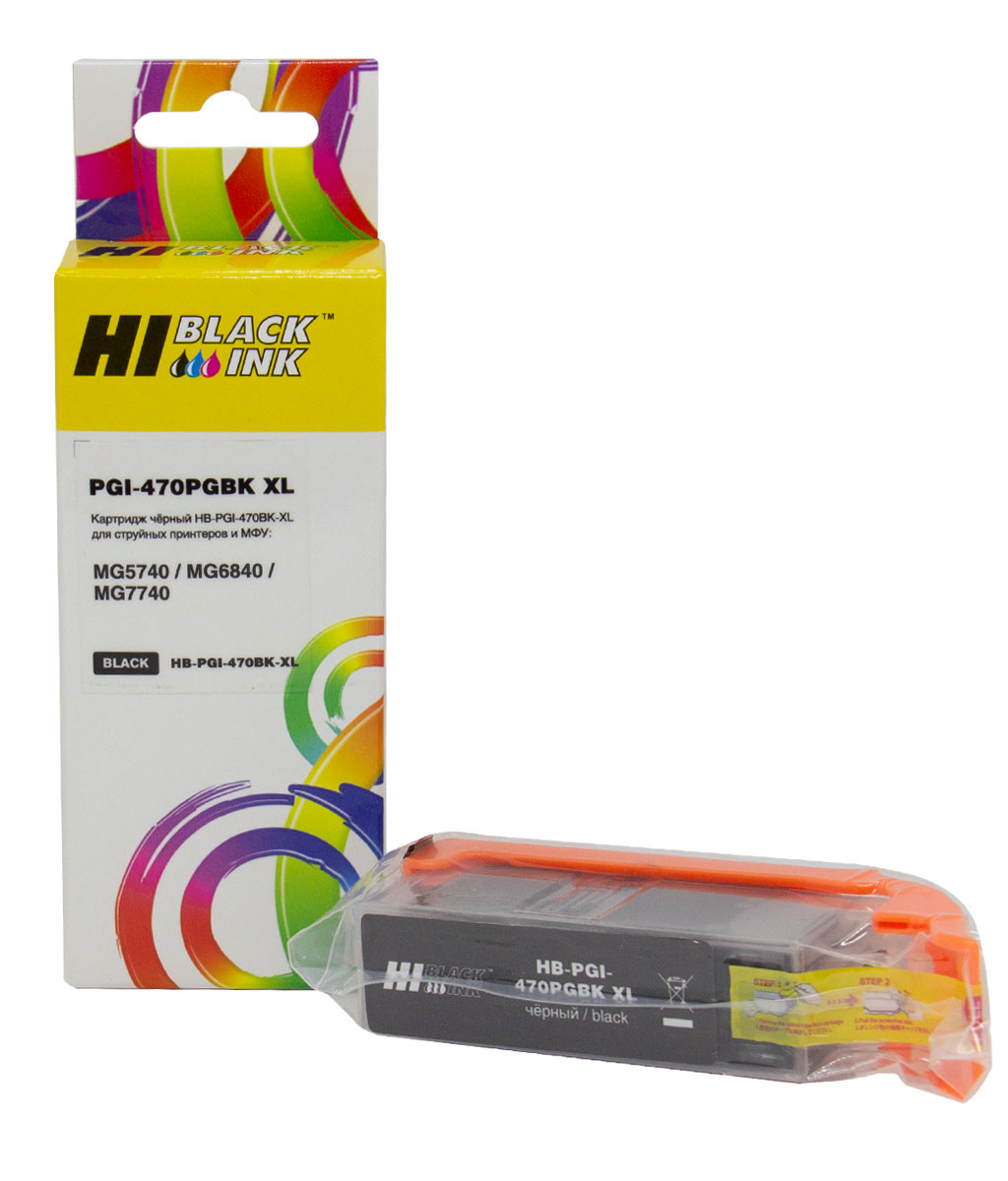 Картридж Hi-Black (PGI-470XLPG) для Canon  MG5740/MG6840/MG7740, Bk (Hi-Black)