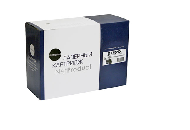Картридж NetProduct (N-Q7551X) для HP LJ P3005/M3027MFP/M3035MFP, 13K (NetProduct)