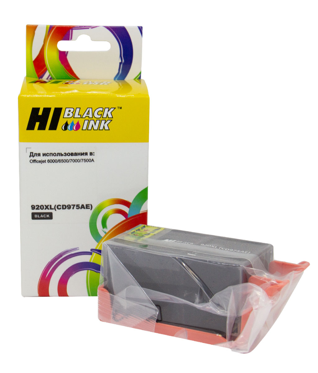 Картридж Hi-Black (HB-CD975AE) для HP Officejet 6000/6500/7000, №920XL, Bk (Hi-Black)