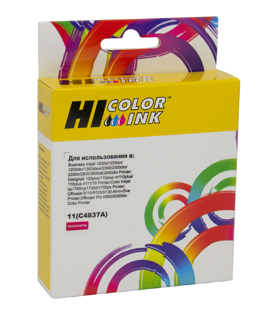 Картридж Hi-Black (HB-C4837A) для HP DJ 2000C/CN/2500C/2200/2250/500/800, №11, M (Hi-Black)