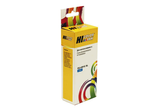 Картридж Hi-Black (HB-CLI-451XL-C) для Canon PIXMA iP7240/MG6340/MG5440, C (Hi-Black)