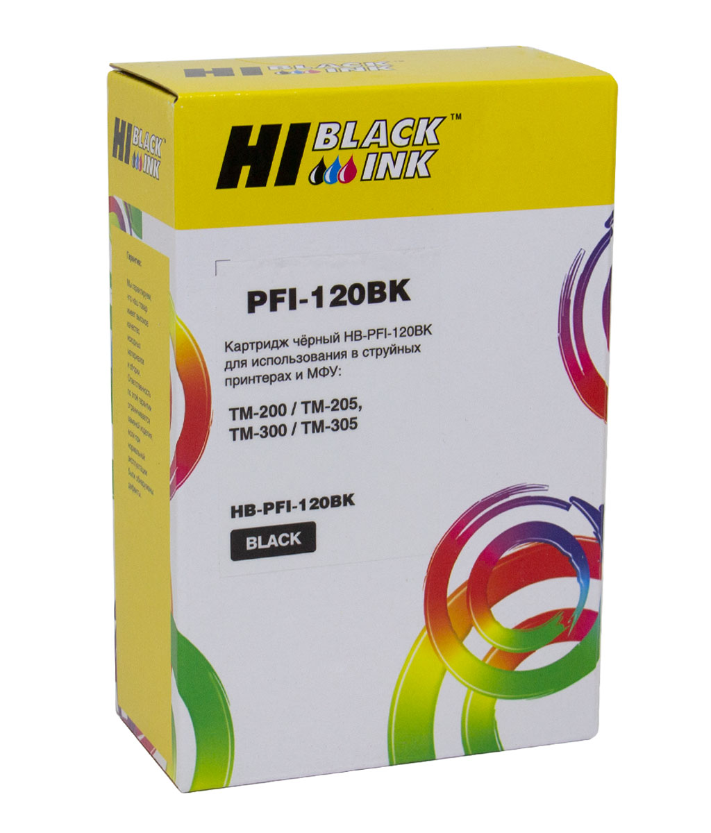 Картридж Hi-Black (PFI-120BK) для Canon TM-200/205/300/305, Black (Hi-Black)