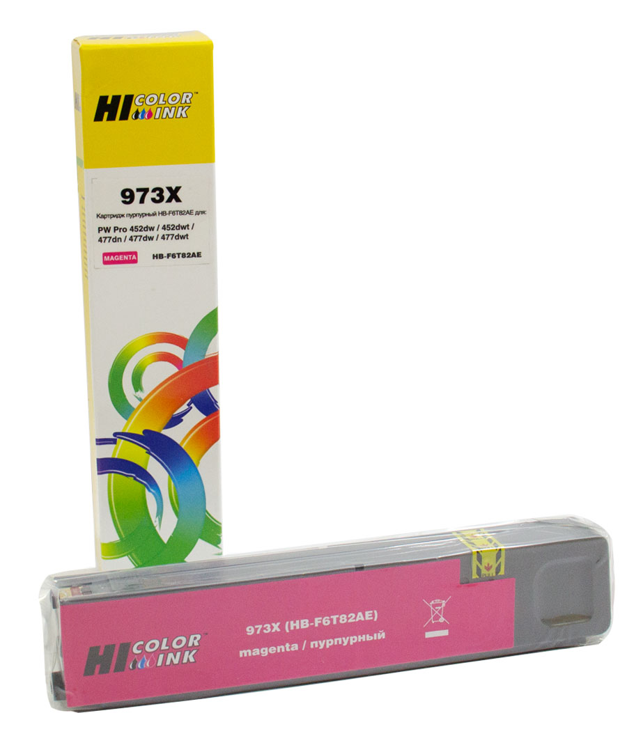 Картридж Hi-Black (F6T82AE) для HP PW Pro477dw/452dw, 973X, M (Hi-Black)