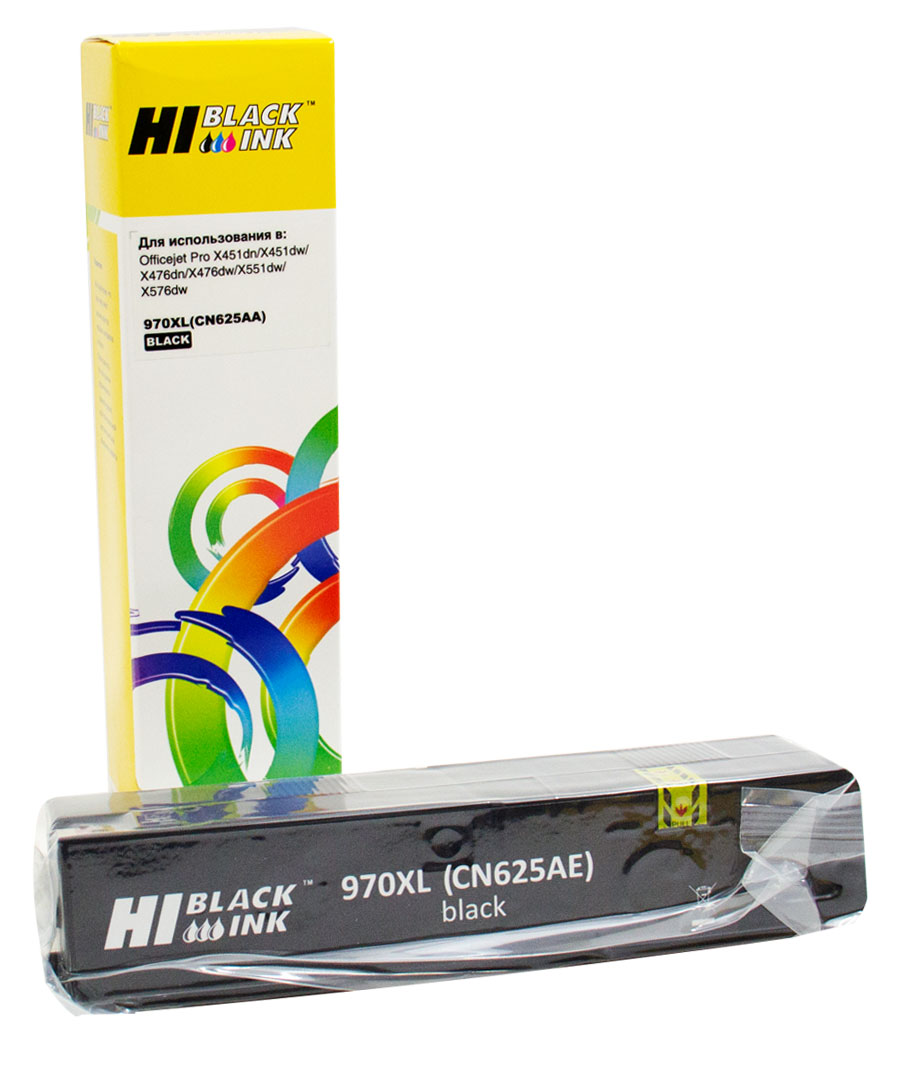 Картридж Hi-Black (CN625AE)  для HP OJ Pro X476dw/X576dw/X451dw (256ml), black, 970XL (Hi-Black)