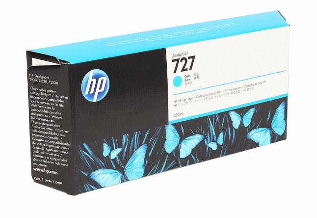 Картридж 727 для HP DJ T920/T1500, 300ml (O) Cyan F9J76A (Original)