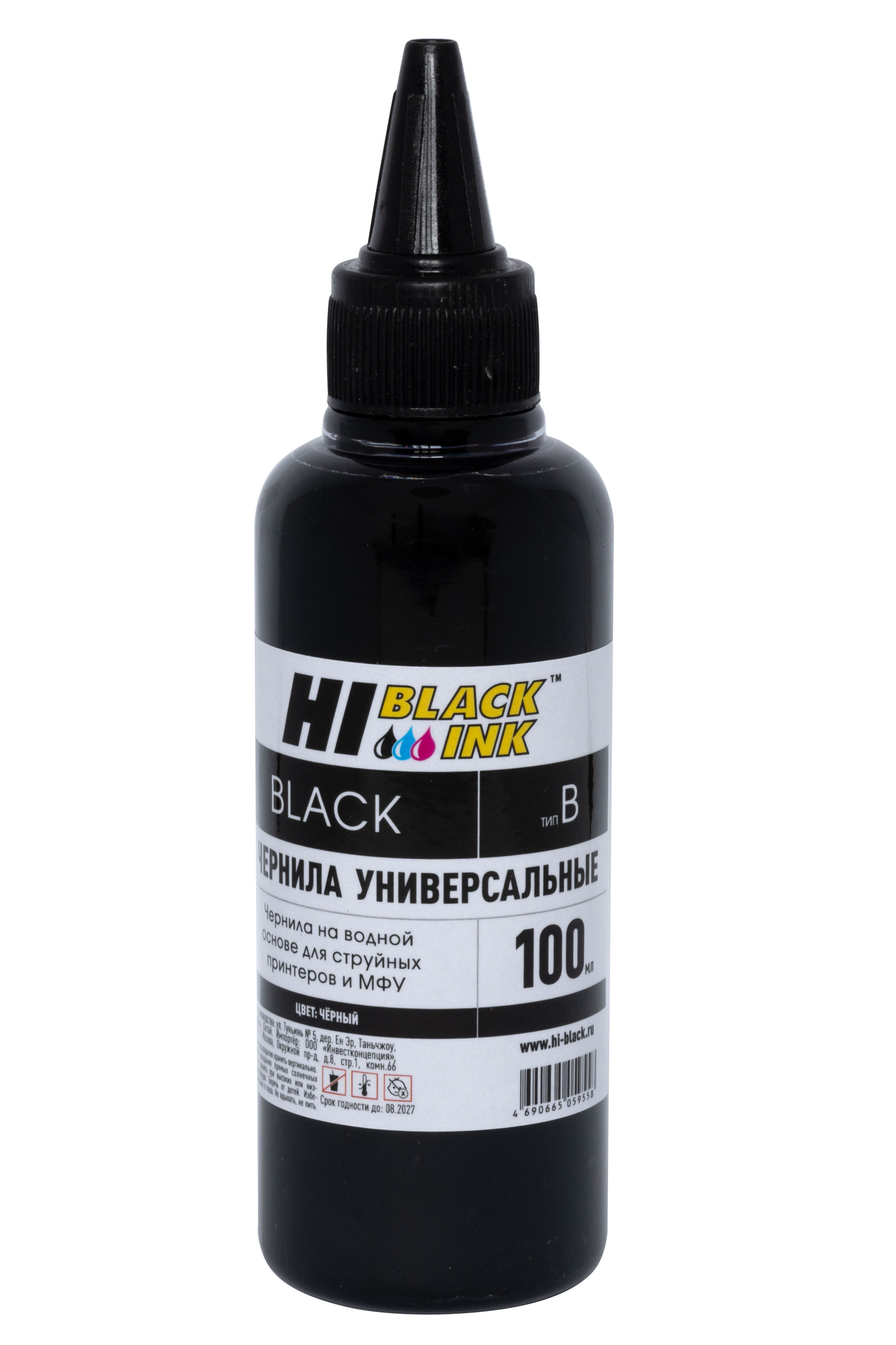 Чернила Hi-Black Универсальные для Brother (Тип B-V1), Bk, 0,1 л. (Hi-Black)