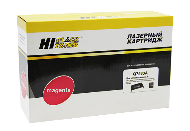 Картридж Hi-Black (HB-Q7583A) для HP CLJ 3800/CP3505/Canon MF8450, Восстановленный, M, 6K (Hi-Black)