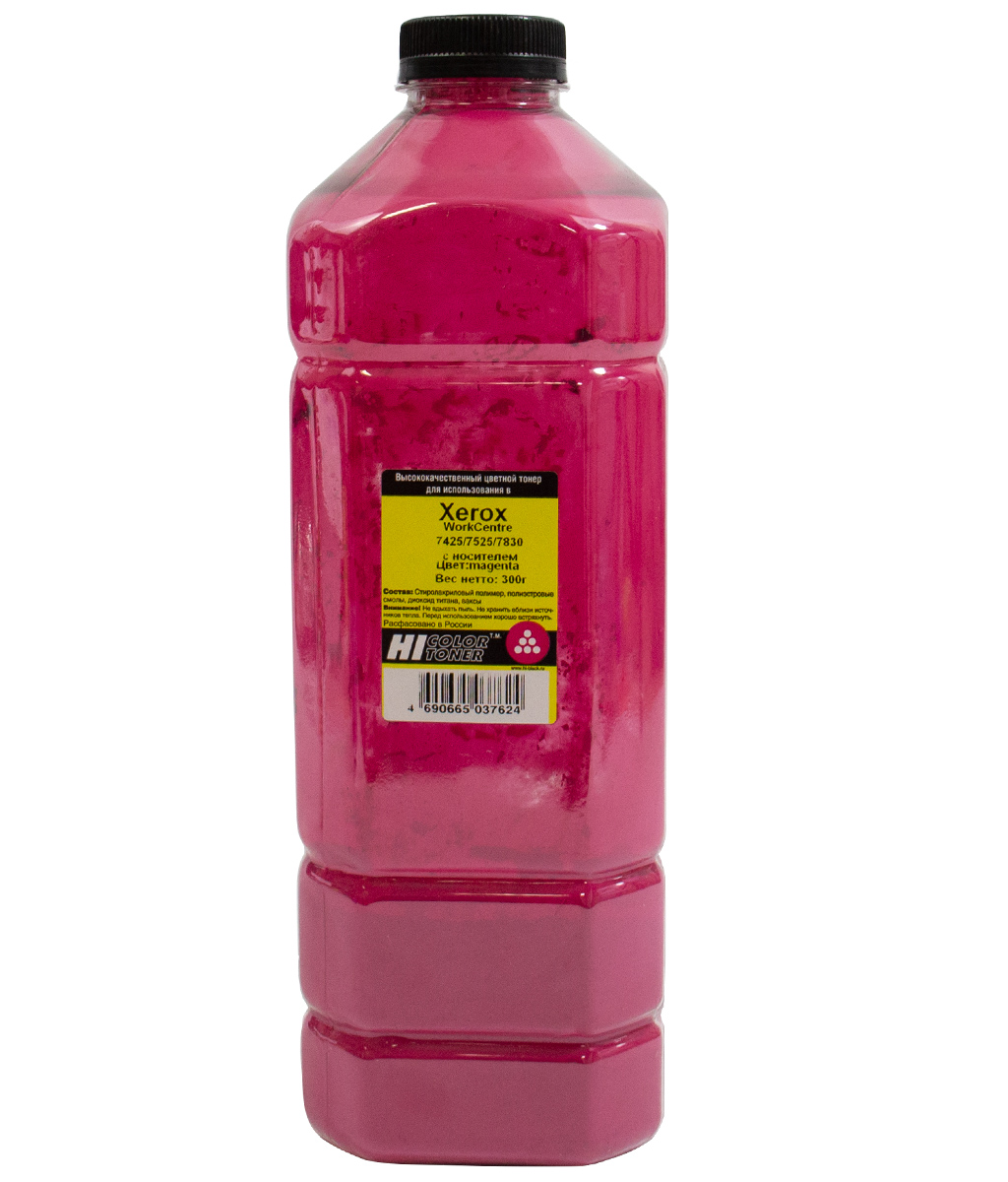 Тонер Hi-Black с носителем для Xerox WorkCentre 7425/7525/7830, M, 300 г, канистра (Hi-Color)