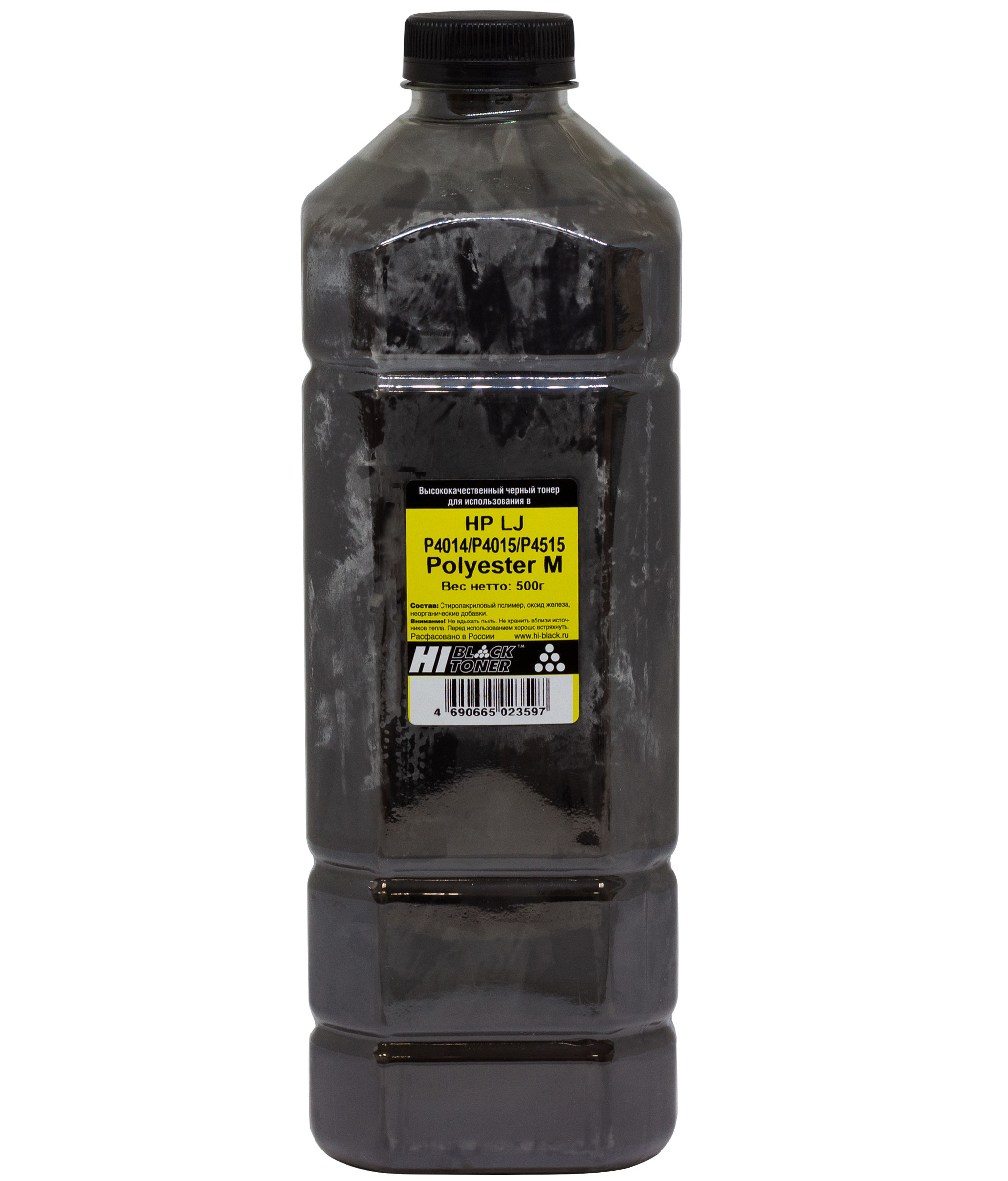 Тонер Hi-Black для HP LJ P4014/P4015/P4515, Polyester M, Bk, 500 г, канистра (Hi-Black)