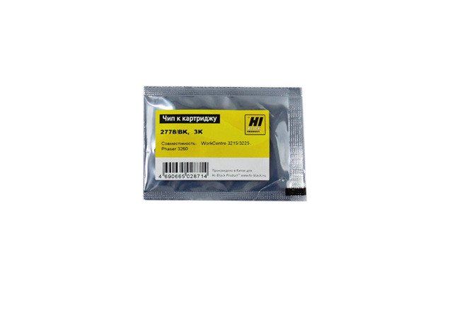 Чип Hi-Black к картриджу Xerox WC 3215/Phaser 3052/ (106R02778), Bk, 3K (новая прошивка) (Hi-Black)