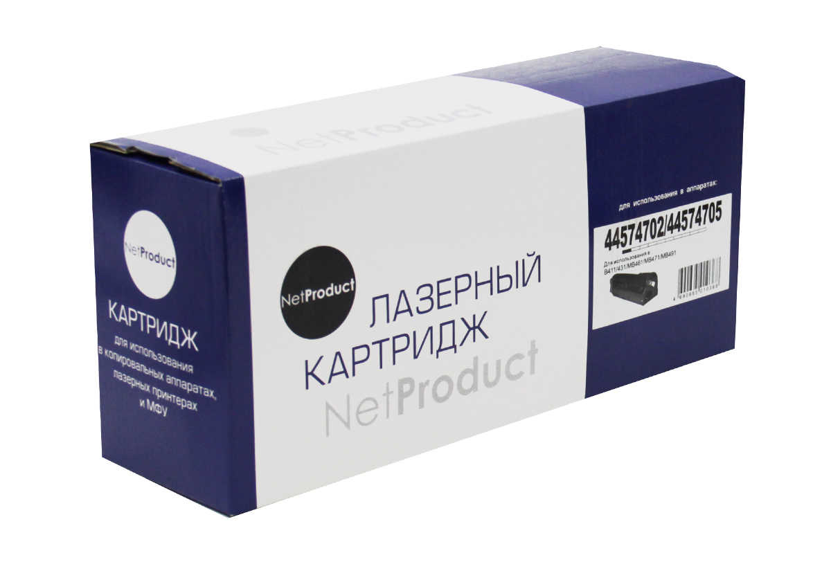 Тонер-картридж NetProduct (N-44574702/44574705) для OKI B411/B431/MB461/MB471/MB491, 3K (NetProduct)