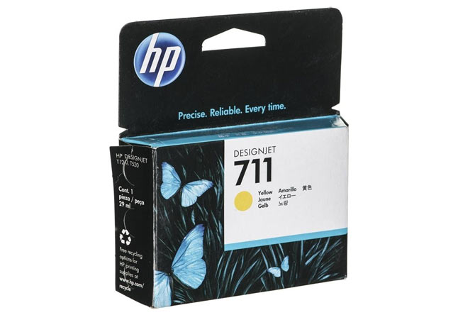 Картридж 711 для HP DJ T120/T520, 29мл (O) жёлтый CZ132A (Original)