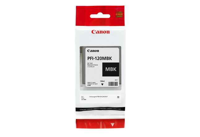 Картридж PFI-120MBK Canon TM-200/205/300/305, 130 мл  (O) matte black 2884C001 (Original)
