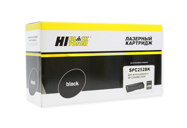 Картридж Hi-Black (HB-SPC252Bk) для Ricoh Aficio SPC252DN/C252SF/SPC262DNw/SPC262SFNw, Bk, 6,5K (Hi-Black)