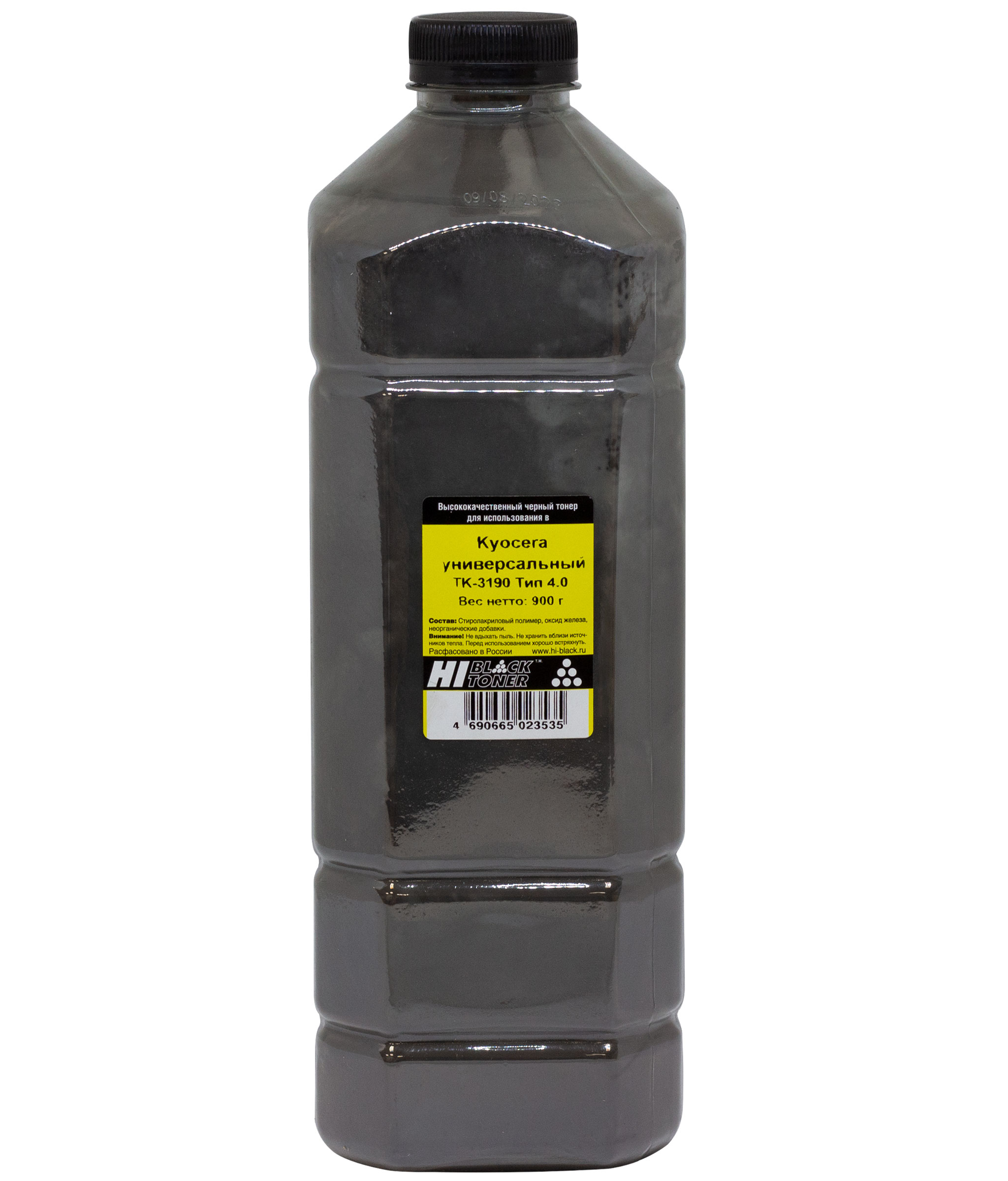 Тонер Hi-Black Универсальный для Kyocera TK-3190, Тип 4.0, Bk, 900 г, канистра (Hi-Black)