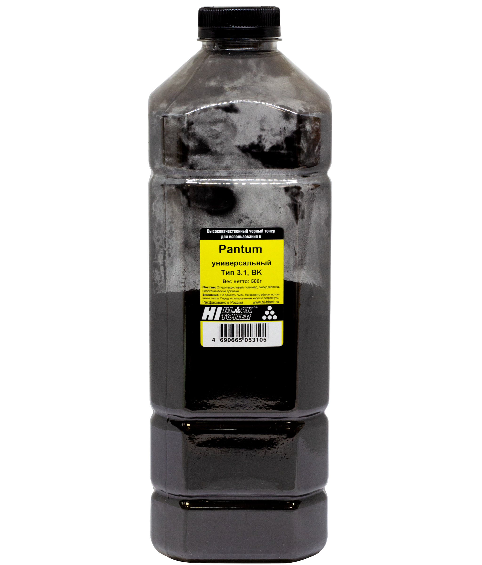 Тонер Hi-Black для Pantum Универсальный, Bk, Тип 3.1, 500 г, канистра (Hi-Black)