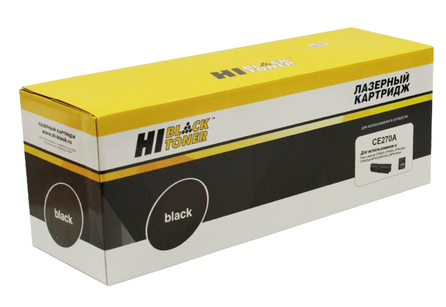 Картридж Hi-Black (HB-CE270A) для HP CLJ CP5520/5525/Enterprise M750, Восстанов, Bk, 13,5K (Hi-Black)