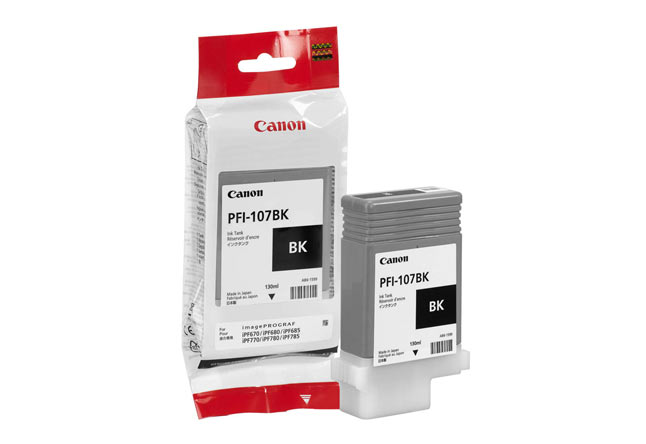 Картридж PFI-107BK Canon iPF680/685/780/785, 130ml (O) черный 6705B001 (Original)