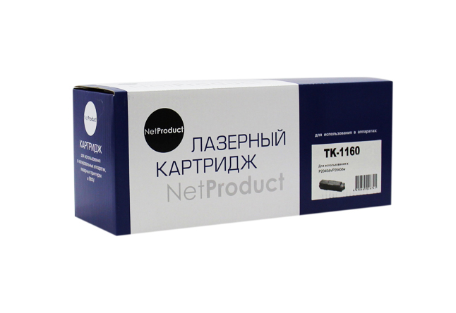 Тонер-картридж NetProduct (N-TK-1160) для Kyocera P2040dn/P2040dw, 7,2K, с чипом (NetProduct)
