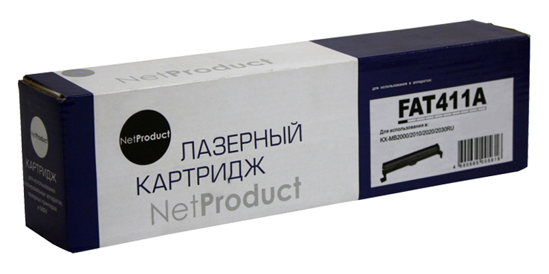Тонер-картридж NetProduct (N-KX-FAT411A) для Panasonic KX-MB1900/2000/2020/2030/2051, 2K (NetProduct)