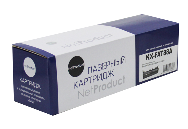 Тонер-картридж NetProduct (N-KX-FAT88A) для Panasonic KX-FL401/402/403/FLC411/412/413, 2K (NetProduct)