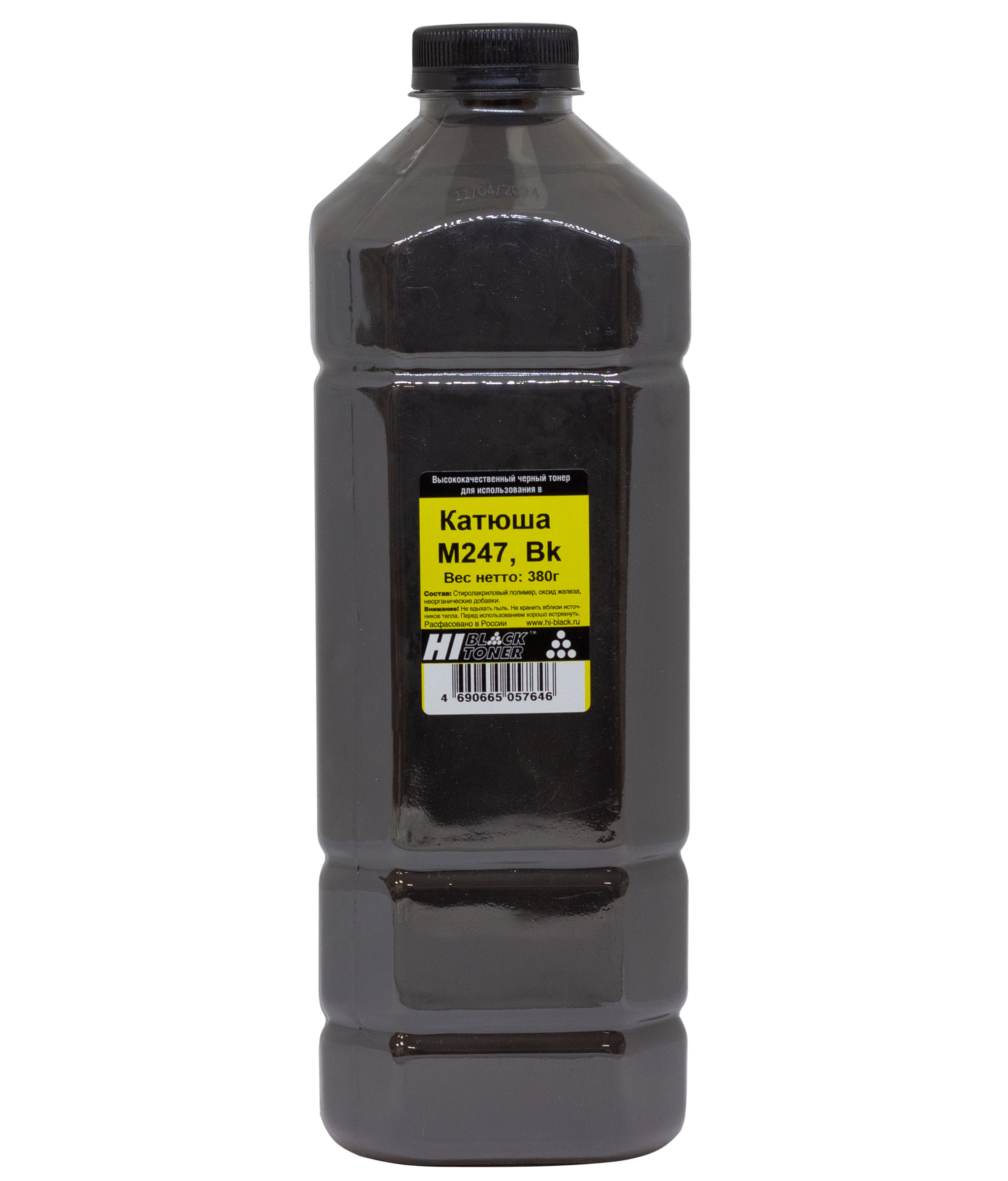 Тонер Hi-Black для Катюша M247, Bk, 380 г, канистра (Hi-Black)