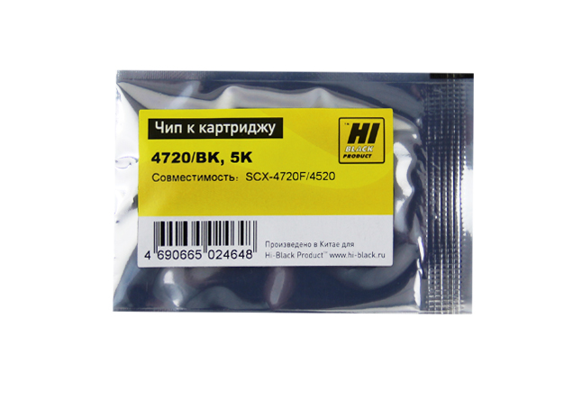 Чип Hi-Black к картриджу Samsung SCX-4720, (SCX-4720D5), Bk, 5K (Hi-Black)