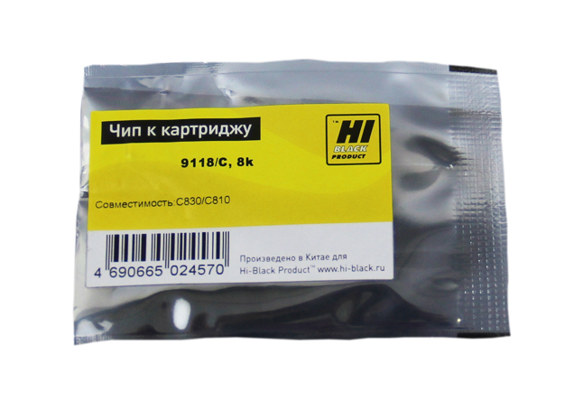 Чип Hi-Black к картриджу Oki C810/C830 (44059119), C, 8K (Hi-Black)