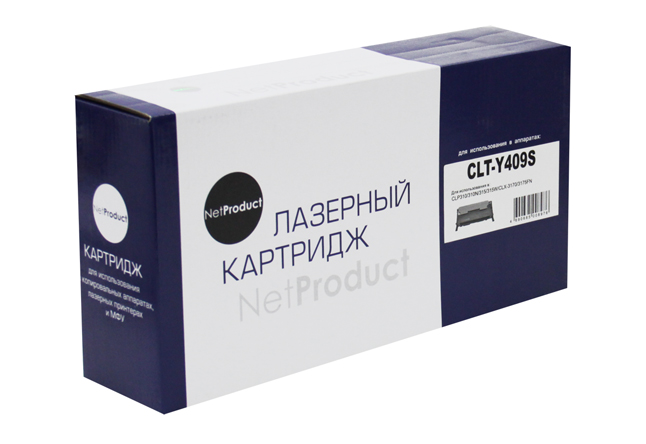 Тонер-картридж NetProduct (N-CLT-Y409S) для Samsung CLP-310/315/CLX-3170fn/3175, Y, 1K (NetProduct)