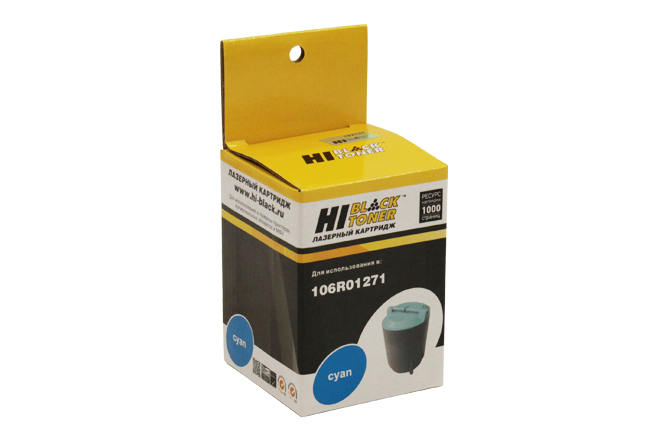 Тонер-картридж Hi-Black (HB-106R01271) для Xerox Phaser 6110, C, 1K (Hi-Black)