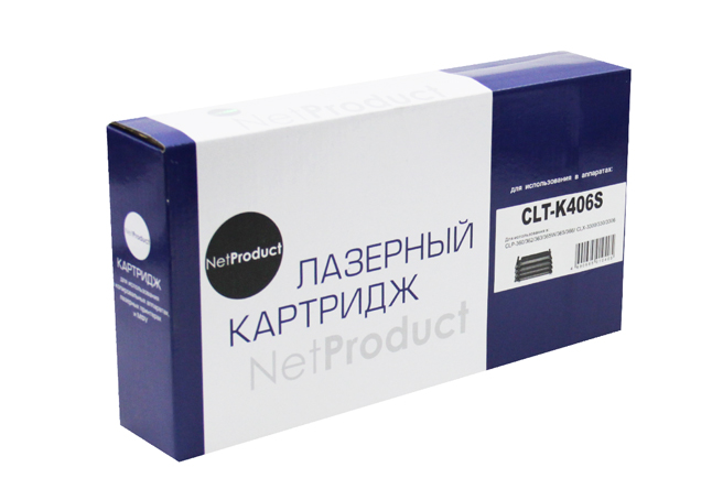 Тонер-картридж NetProduct (N-CLT-K406S) для Samsung CLP-360/365/368/CLX-3300/3305, Bk,1,5K (NetProduct)