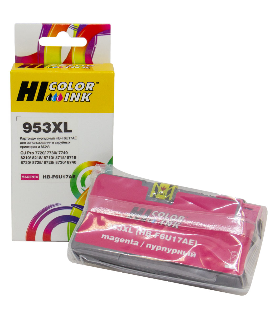 Картридж Hi-Black (HB-F6U17AE) для HP OJP 8710/8715/8720/8730/8210/8725, №953XL, NEW, M (Hi-Black)