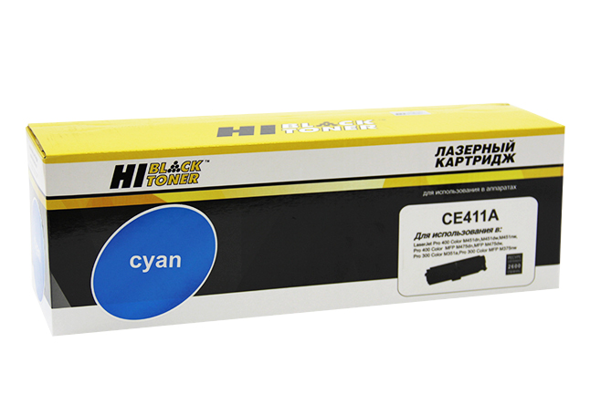 Картридж Hi-Black (HB-CE411A) для HP CLJ Pro300 Color M351/M375/Pro400 M451/M475, C, 2,6K (Hi-Black)