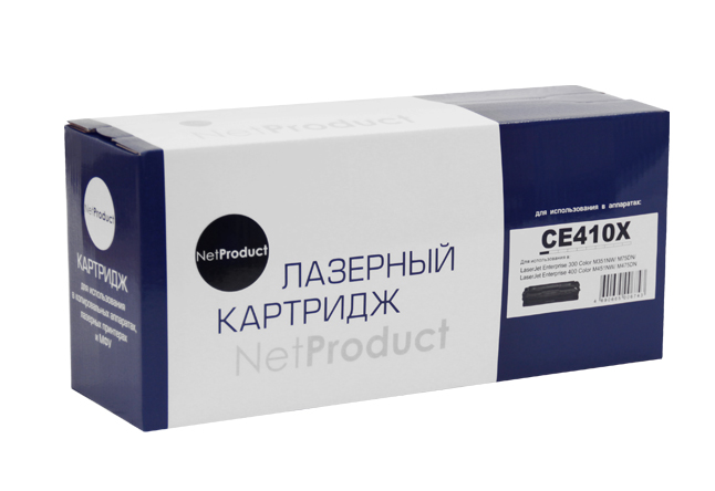 Картридж NetProduct (N-CE410X) для HP CLJ Pro300 Color M351/M375/Pro400 Color/M451, Bk, 4K (NetProduct)