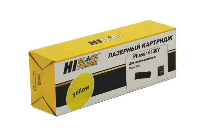 Тонер-картридж Hi-Black (HB-106R01284/106R01280) для Xerox Phaser 6130, Восстанов., Y, 2K (Hi-Black)
