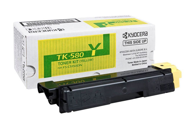 Картридж TK-580Y Kyocera FS-C5150DN, 2,8К (O) жёлтый 1T02KTANL0 (Original)