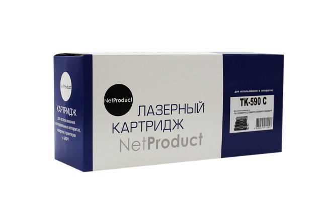 Тонер-картридж NetProduct (N-TK-590C) для Kyocera FS-C5250DN/C2626MFP, C, 5K (NetProduct)