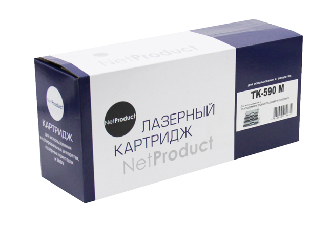 Тонер-картридж NetProduct (N-TK-590M) для Kyocera FS-C5250DN/C2626MFP, M, 5K (NetProduct)