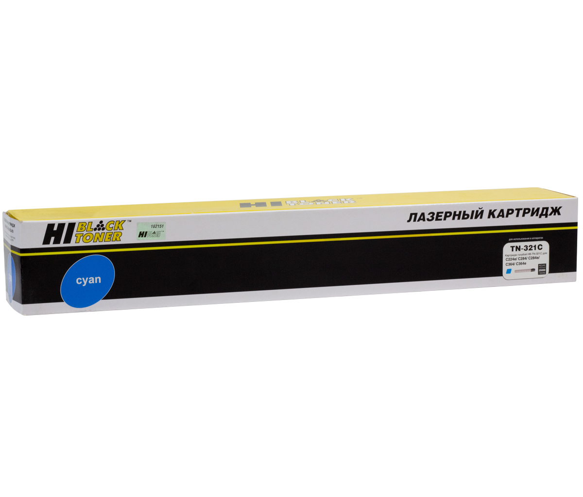 Тонер-картридж Hi-Black (HB-TN-321C) для Konica-Minolta bizhub C224/284/364, C, 25K (Hi-Black)