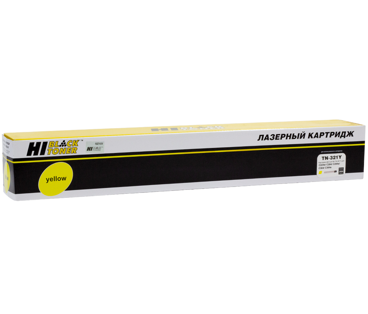 Тонер-картридж Hi-Black (HB-TN-321Y) для Konica-Minolta bizhub C224/284/364, Y, 25K (Hi-Black)