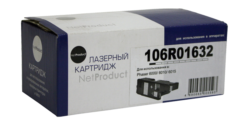 Тонер-картридж NetProduct (N-106R01632) для Xerox Phaser 6000/6010/WC6015, M, 1K (NetProduct)