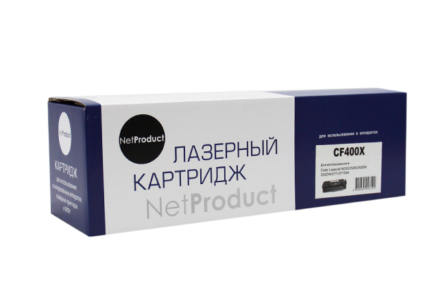 Картридж NetProduct (N-CF400X) для HP CLJ M252/252N/252DN/252DW/277n/277DW,№201X, Bk, 2,8K (NetProduct)