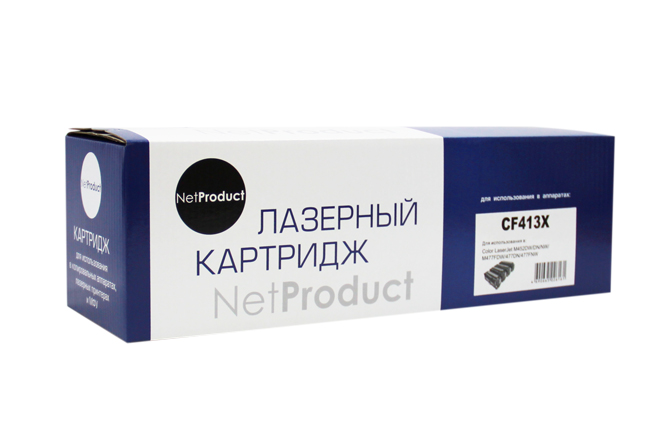 Картридж NetProduct (N-CF413X) для HP CLJ M452DW/DN/NW/M477FDW/477DN/477FNW, M, 5K (NetProduct)