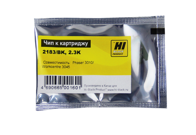Чип Hi-Black к картриджу Xerox Phaser 3010/3040/WC3045 (106R02183), Bk, 2,3K (Hi-Black)