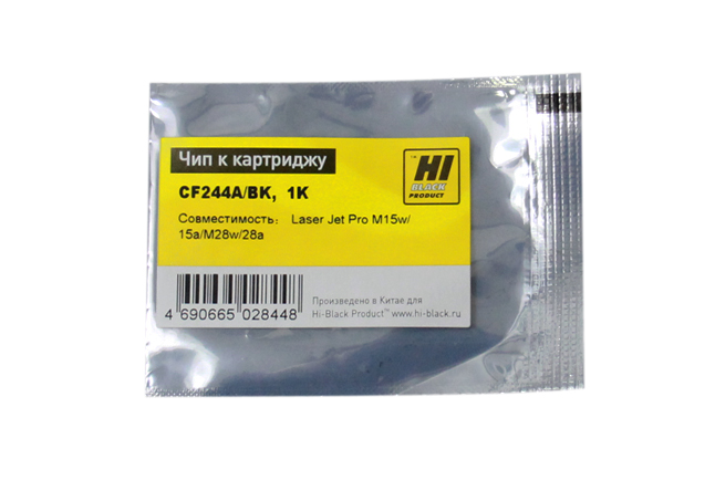 Чип Hi-Black к картриджу HP LJ Pro M15w/15a/MFP M28w/28a (CF244), Bk, 1K (Hi-Black)