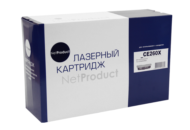 Картридж NetProduct (N-CE260X) для HP CLJ CP4025/4525, Восстановленный, Bk, 17K (NetProduct)