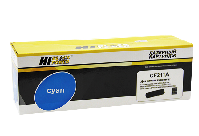 Картридж Hi-Black (HB-CF211A) для HP CLJ Pro 200 M251/MFPM276, №131A, C, 1,8K (Hi-Black)