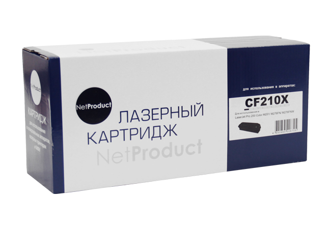 Картридж NetProduct (N-CF210X) для HP CLJ Pro 200 M251/MFPM276, №131X, Bk, 2,4K (NetProduct)