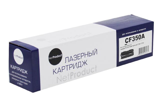 Тонер-картридж NetProduct (N-CF350A) для HP CLJ Pro MFP M176N/M177FW, Bk, 1,3K (NetProduct)